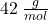 42\:\frac{g}{mol}