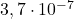  3,7 \cdot 10^{-7} 