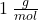 1\:\frac{g}{mol}