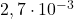  2,7 \cdot 10^{-3} 